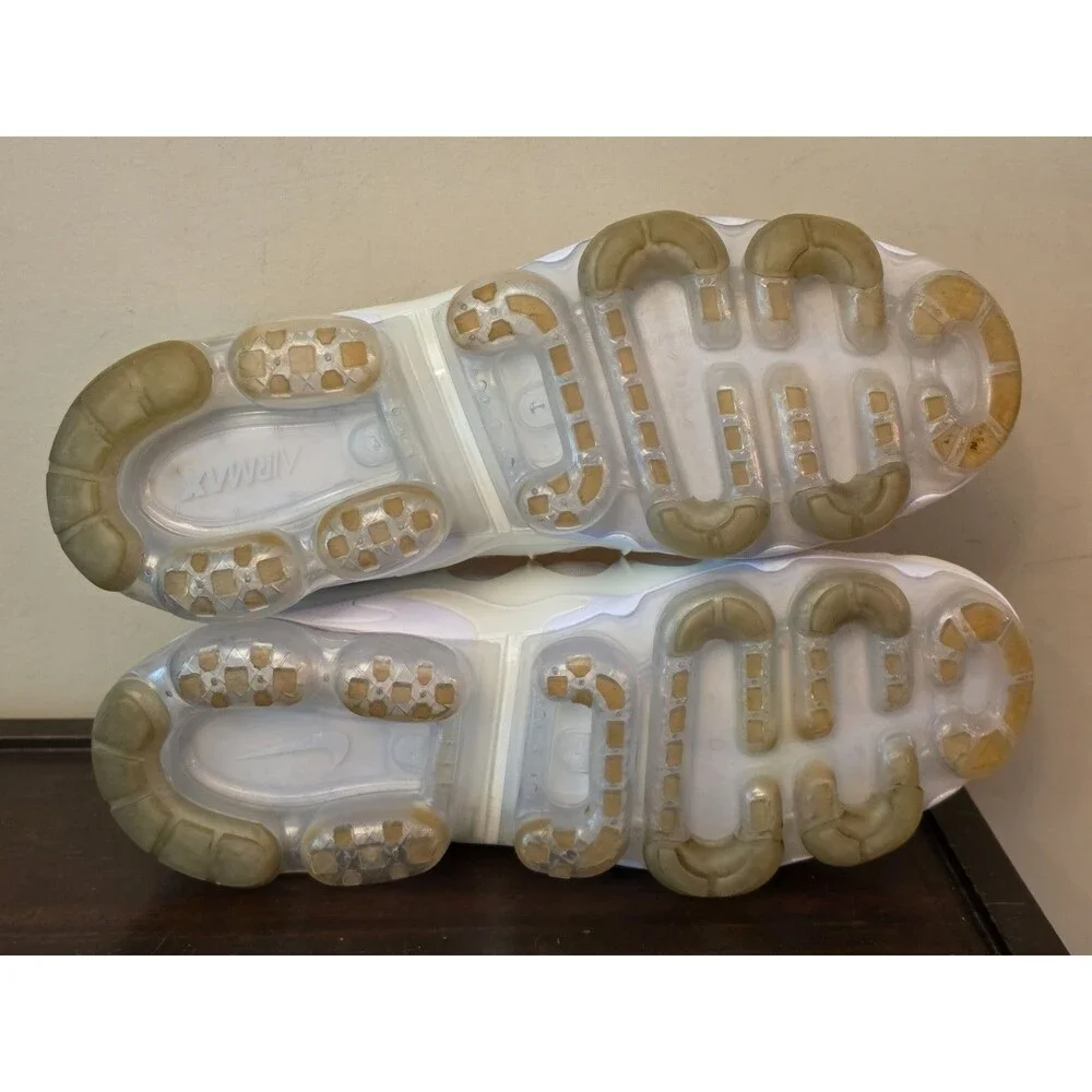 Nike Air VaporMax Plus Triple White Shoes White Pure Platinum Men's Size 9.5